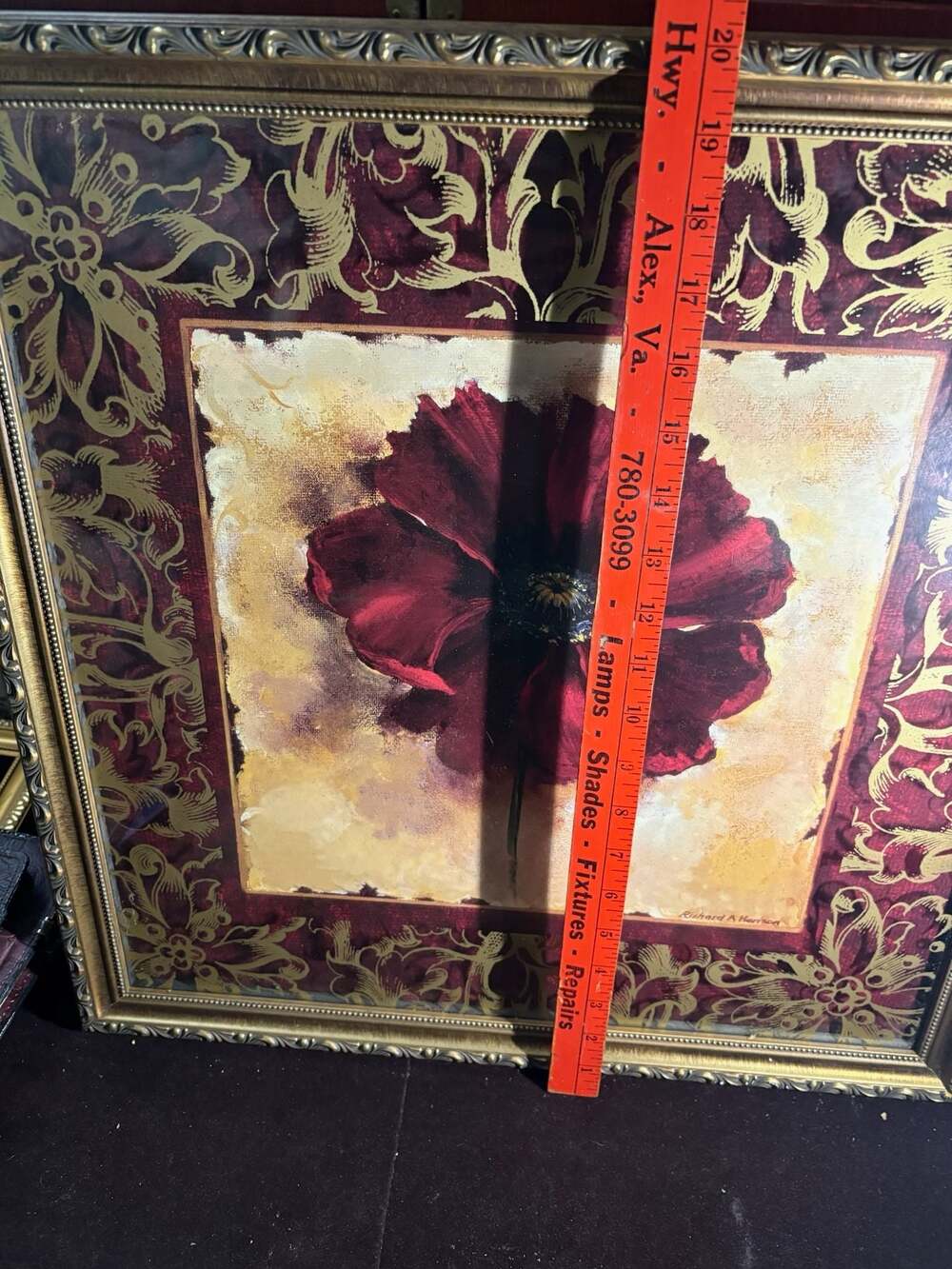 Kirkland's Red Poppy Framed Wall Art Print by Richard A. Henson - Picture 5 of 6